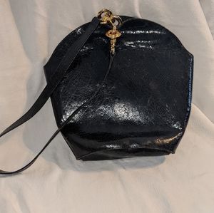 STUNNING VINTAGE SNAKE EMBOSSED ITALIAN LEATHER DESIGNER FURLA HOBO BAG MUST SEE